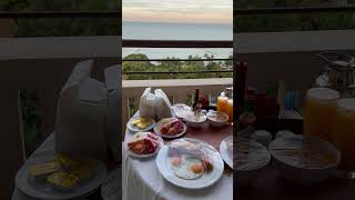 Breakfast On The Balcony Centara Grand Mirage Pattaya thailand breakfast beach [upl. by Atelahs772]