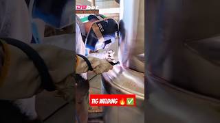 Tig welding moving💛 tig mig shorts views sunscribe [upl. by Niasuh979]