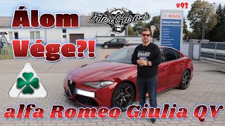 4 év után VÉGE Használt teszt  Alfa Romeo Giulia QV  Mi lesz a sorsa 🚗🍀❤️ [upl. by Nhguahs]