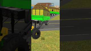 4 Biggest trolley in world shortsfeed shots tractor indiantractorfarminggame3d tejasawasthi [upl. by Gnuhn]