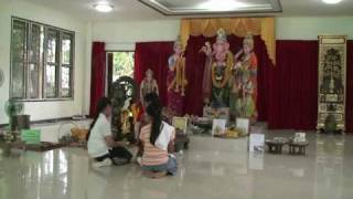 Hindu Lord Ganesha Beginnings Obstacles Indian Temple Chiang Mai Thailand HiDef Video Stereo Sound [upl. by Lucania526]