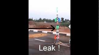 Two stage water rocket test  full rocket flight [upl. by Yoo746]