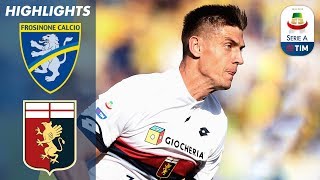 Frosinone 12 Genoa  Piątek Scores Twice to Sink Frosinone  Serie A [upl. by Nosimaj]