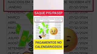 DATAS DE SAQUE PISPASEP 2022 CALENDÁRIO 2024 [upl. by Asilad]