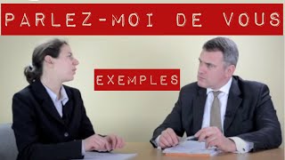 Parlez moi de vous entretien dembauche  exemple de présentation avec simulations [upl. by Sergo]