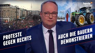 Fast eine Million Deutsche gehen auf die Straße – für die Demokratie  heuteshow vom 26012024 [upl. by Duval]