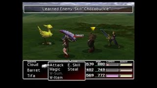 FF7 Enemy Skill Learning Chocobuckle [upl. by Iva625]