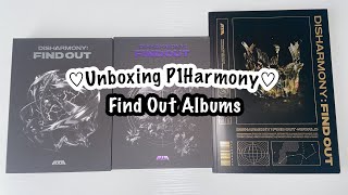 Unboxing P1Harmony Disharmony Find Out  all versions  legendary pulls [upl. by Darryn899]