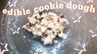 EASY CHOCOLATE CHIP COOKIE DOUGH RECIPE FOR ONE 🍪 [upl. by Nitnelav]