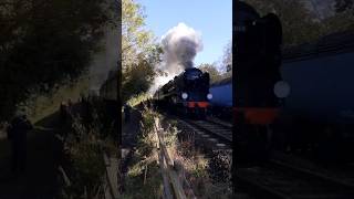 Eddystone steaming out of Grosmont train steamtrain locomotive nymr railway steamengine [upl. by Hoang]