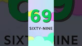 Counting and Spelling Numbers 66 to 70  Learn Number Words for Kids [upl. by Ecurb]