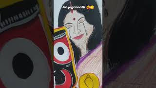 Jagannath drawing 🙏🥰sortvideo art drawing [upl. by Coshow]