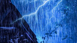 The Best Stormy Night for Deep Sleep  Heavy Rain and Thunder Sounds for Relaxation amp Sleep [upl. by Lorelle]