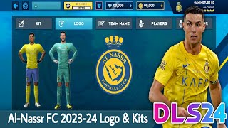 AlNassr FC 202324 Logo amp Kits  DLS 24 [upl. by Kiona]