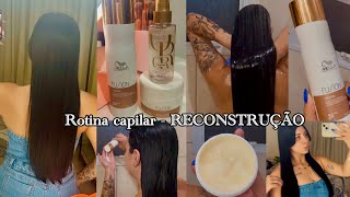 ROTINA CAPILAR  etapa RECONSTRUÇÃO ✨ [upl. by Carlos928]