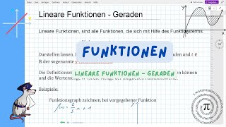 Lineare Funktionen  Geraden [upl. by Dnalyaw106]