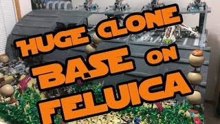 Lego Star Wars Huge Republic Supply Base on Felucia BIGGEST CLONE BASE YET [upl. by Field]