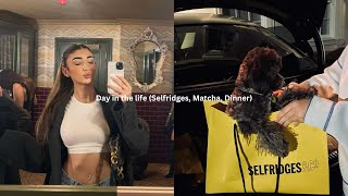 Day in the life Selfridges Matcha Dinner🤍  Vlog  Jomadison [upl. by Annoyk22]