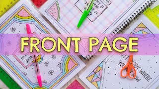 FRONT PAGE and BORDER DESIGN FOR SCHOOL PROJECT 💘 COVER PAGE DESIGN FOR ASSIGNMENT or JOURNAL [upl. by Ettinger]