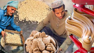 Pakistans NO1 REWARI Making  Revadi Recipe  Til wali Revdi  Street Food Karachi [upl. by Artined560]