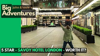 Amazing SAVOY Hotel Room 514 Tour Luxury King River View Our London Adventure [upl. by Onaimad]