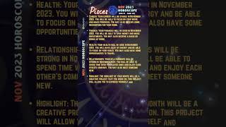 Pisces Horoscope for November 2023 [upl. by Daniyal]