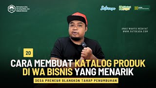 Cara Membuat Katalog di WA Bisnis  DesaPreneur01 [upl. by Natka]