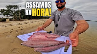 Pescaria no MAR com ISCA ARTIFICIAL  Muitas ANCHOVAS nesse local Catch and Cook [upl. by Neellek637]