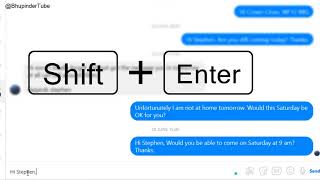 How to Hit Enter Without Sending a Message on Facebook Messenger [upl. by Lerud]