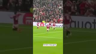 Amad Diallo Goal Manchester united Vs Paok Highlights viralvideo football youtubeshorts fyp [upl. by Kaye498]