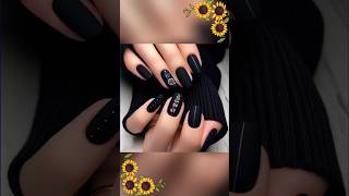 Beautiful black 🖤 nail art designs 🥰youtubeshorts subscribe like trending [upl. by Eceinert]