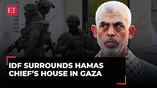 IDF surrounds Hamas chief Yahya Sinwar’s house in Gaza PM Netanyahu says we will find him [upl. by Warrin]