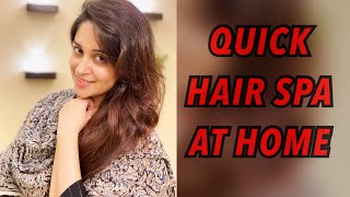 QUICK HAIR SPA AT HOME  HAIR CARE  HAIR SPA  DIPIKA KAKAR IBRAHIM [upl. by Nedi]