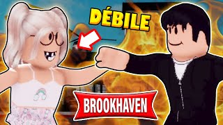 QUAND UNE DÉBILE FAIT ÉQUIPE AVEC UN CRIMINEL SUR BROOKHAVEN 😂  ROBLOX BROOKHAVEN MINI FILM RP [upl. by Aikcir]