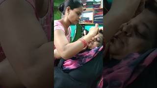 Threading eyebrows at parlour aarti jangid makeover [upl. by Adnarym]