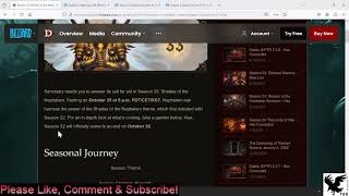 Diablo 3 RoS Season 33 Haedrigs Gift plus Theme [upl. by Sajet938]