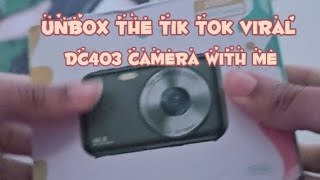 Unboxing Tik Tok Viral DC403 Camera unboxing camera vintage tiktok [upl. by Japha636]