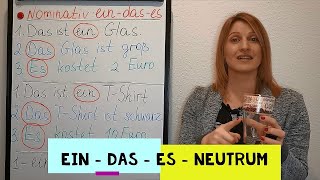 ein  das  es  Neutrum Nominativ  neuter nouns in the nominative case  A1 [upl. by Ainatit742]