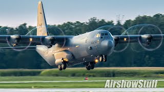 Canadian C130J30 Super Hercules Twilight Demo  Airshow London 2021 [upl. by Sonni]