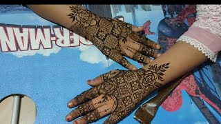 Beautiful Back Hand mehendi design 💫Asma Mehendi videos [upl. by Auqinal]