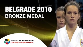 Karate Female Team Kata Bronze Medal  Serbia vs Italy  WKF World Championships Belgrade 2010 12 [upl. by Akere]