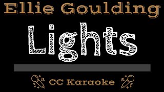 Ellie Goulding • Lights CC Karaoke Instrumental Lyrics [upl. by Henryk716]