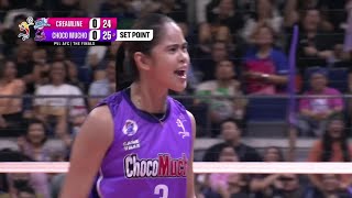 Choco Muchos SWEET SET 1 FINISH vs Creamline 🍫  2024 PVL ALLFILIPINO CONFERENCE [upl. by Philippa]