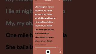 Delilah  Mikolas Josef lyrics lyrics songlyrics lyricvideo delilah mikolasjosef [upl. by Arv]