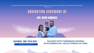 Ordination serviceCalvary Faith Tabernacle Church  Valley Stream NY 05252024 [upl. by Payne]