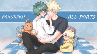 BAKUDEKU  Omegaverse  ALL PARTS  No quirk AU  MHA Texting Story  16  REUPLOAD [upl. by Nidroj154]