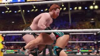 WWE 2K22  PS5 Gameplay  Sheamus vs Alpha Academy  1 on 2 Handicap Match [upl. by Huesman462]