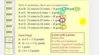 Voting Theory Copelands Method [upl. by Amory]