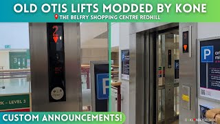 Amazing Old OTIS Lifts Modernised by KONE at The Belfry in Redhill [upl. by Atiuqrahs621]