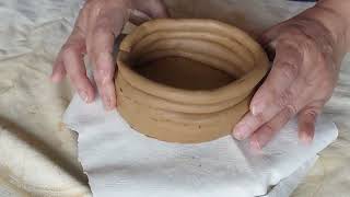 ASMR coil pottery at home [upl. by Radnaskela]